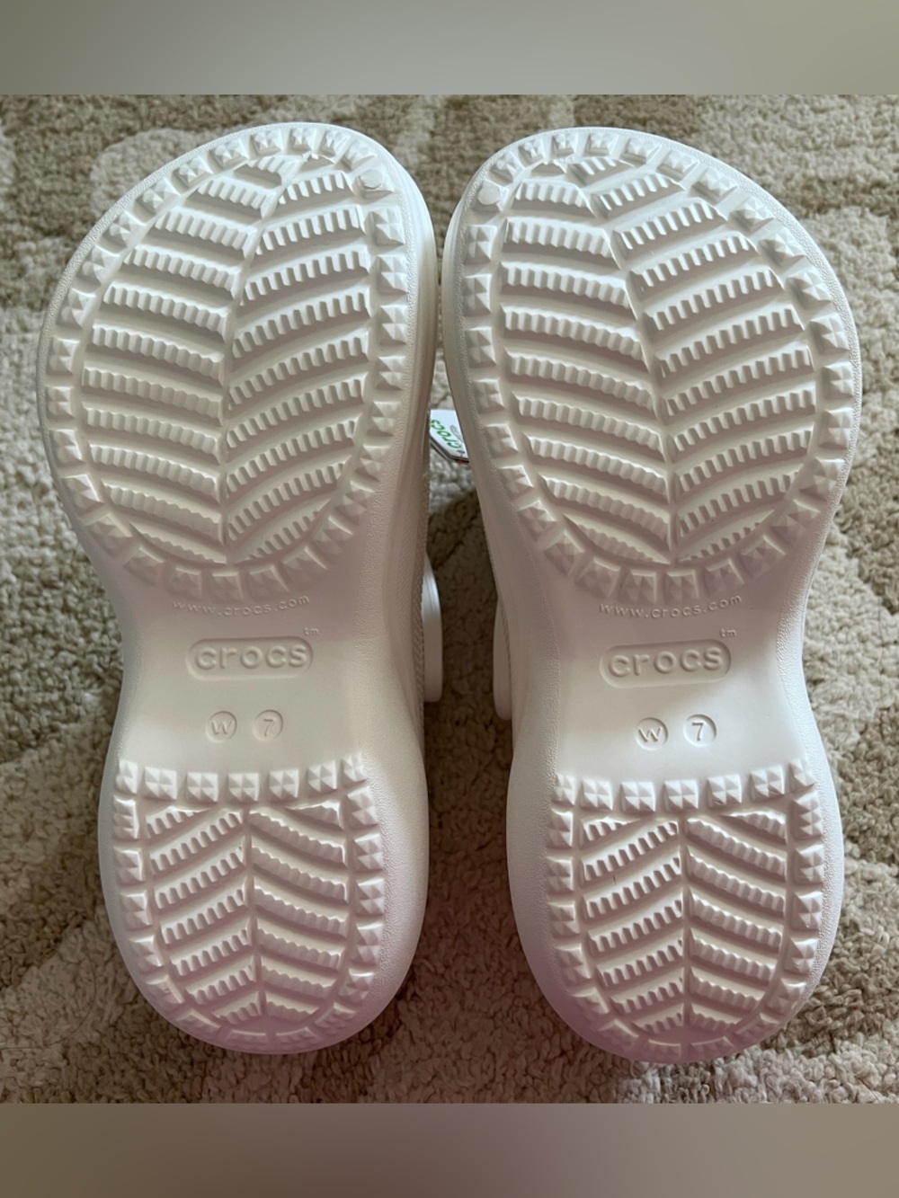 Crocs Bae Clogs white W 7 - Picture 4 of 4